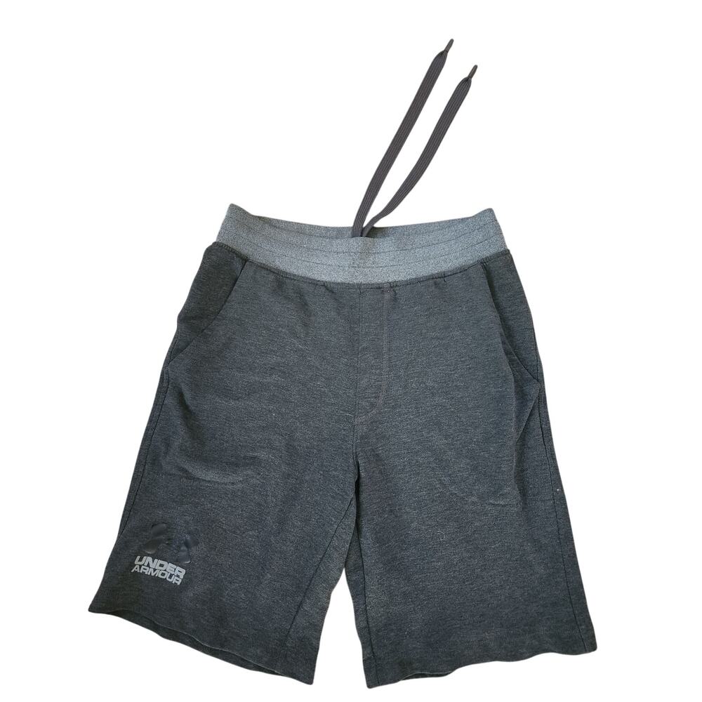 Under Armour Men’s Black Athletic Shorts Medium Loose Fit Drawstring